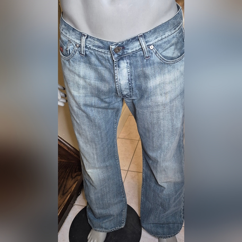 Energie Men's Light Blue Bootcut Jeans